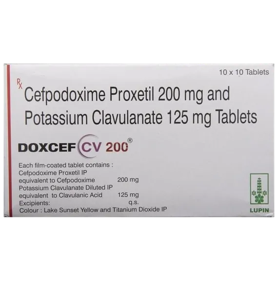 doxcef cv 200 tablet 10's